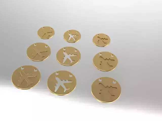 AIROPLANE PENDENT 3D print model