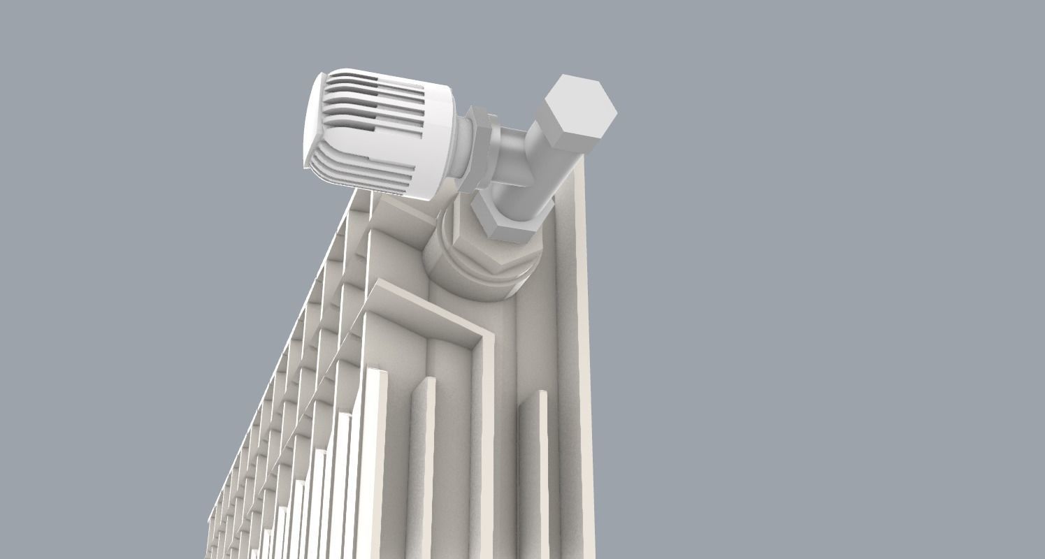 Home Hot Water Radiator PM 3D print model_8