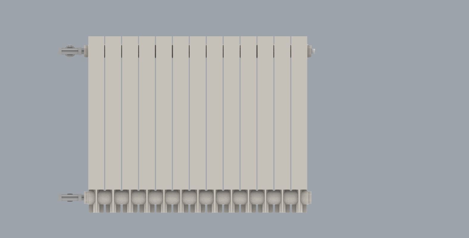 Home Hot Water Radiator PM 3D print model_25