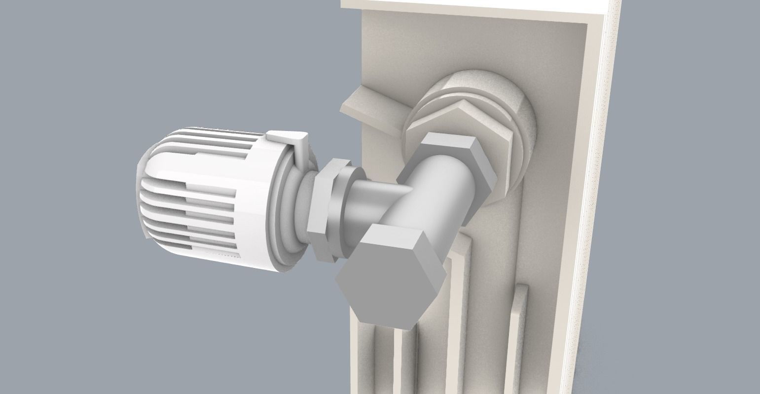 Home Hot Water Radiator PM 3D print model_7