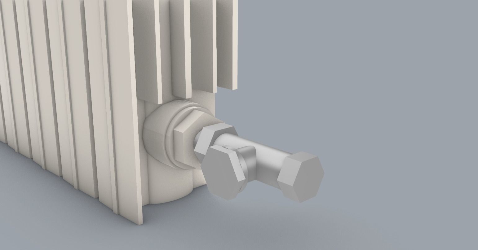 Home Hot Water Radiator PM 3D print model_9