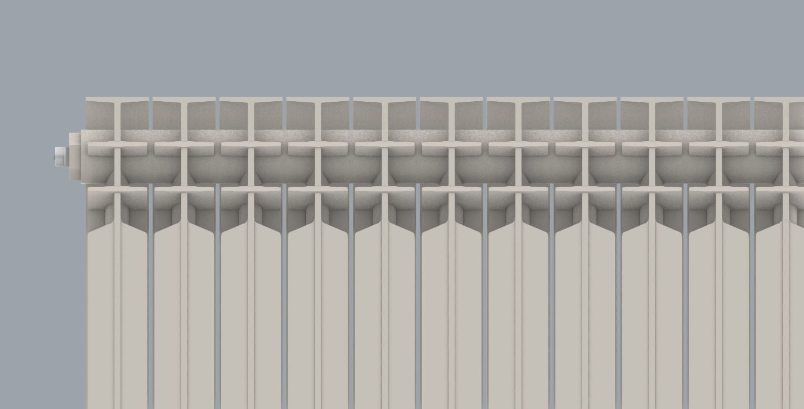 Home Hot Water Radiator PM 3D print model_21