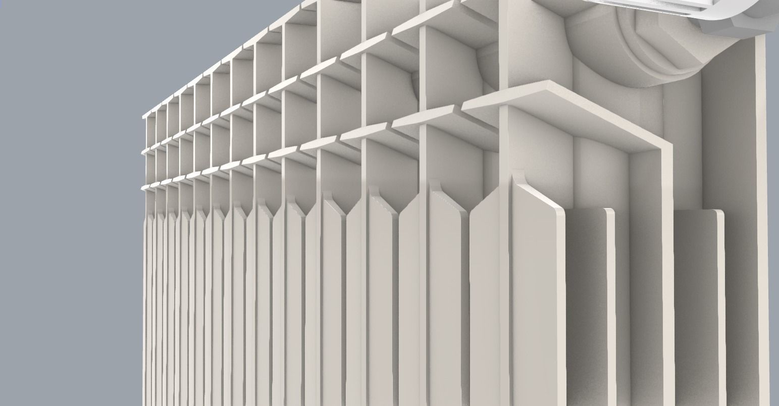 Home Hot Water Radiator PM 3D print model_15