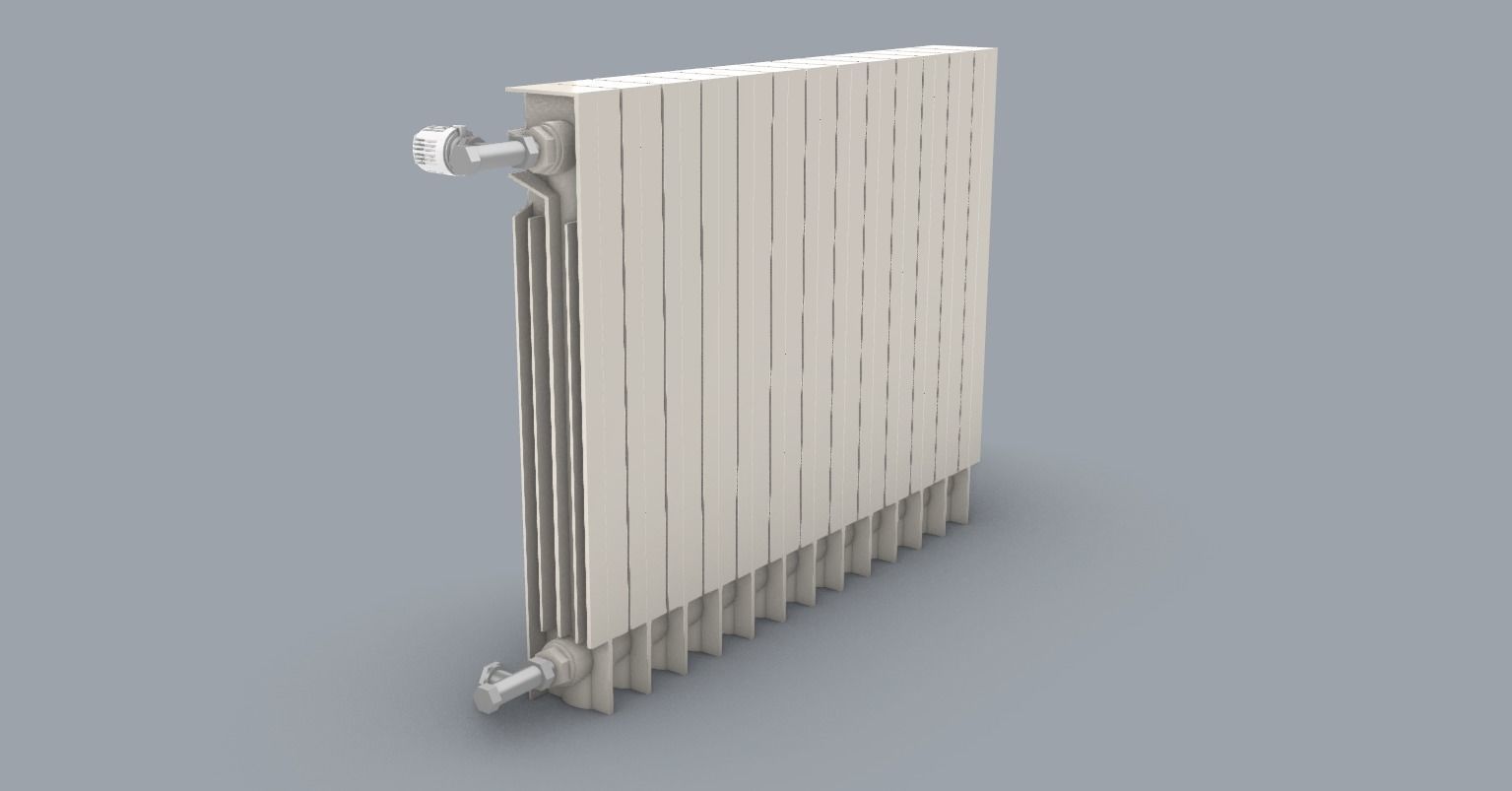 Home Hot Water Radiator PM 3D print model_3