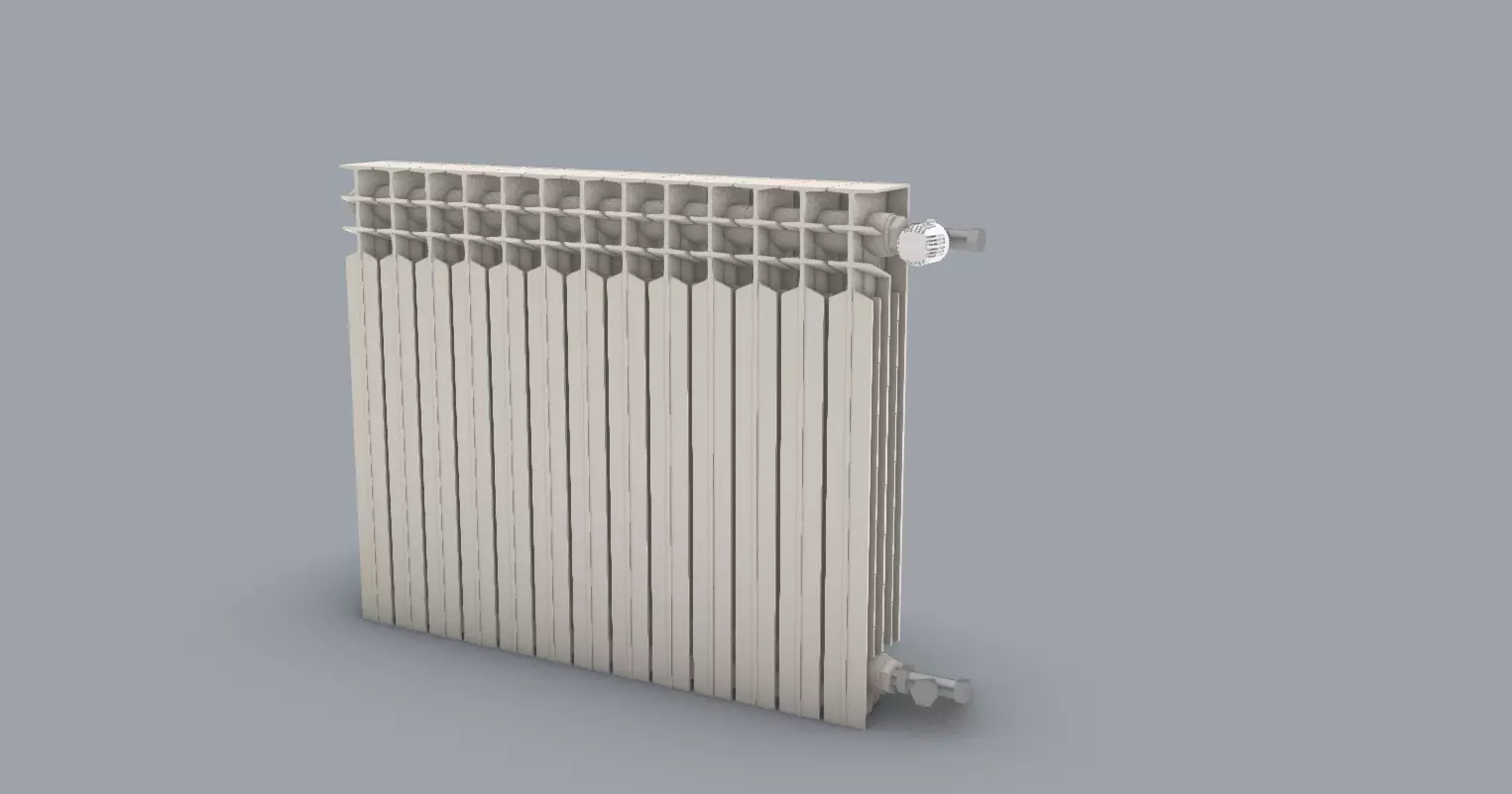 Home Hot Water Radiator PM 3D print model_0