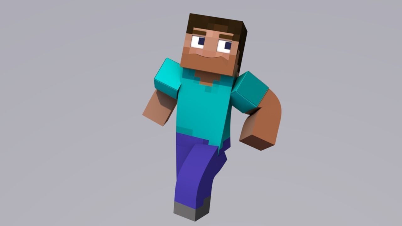 Minecraft Character - Steve Free 3D model_1