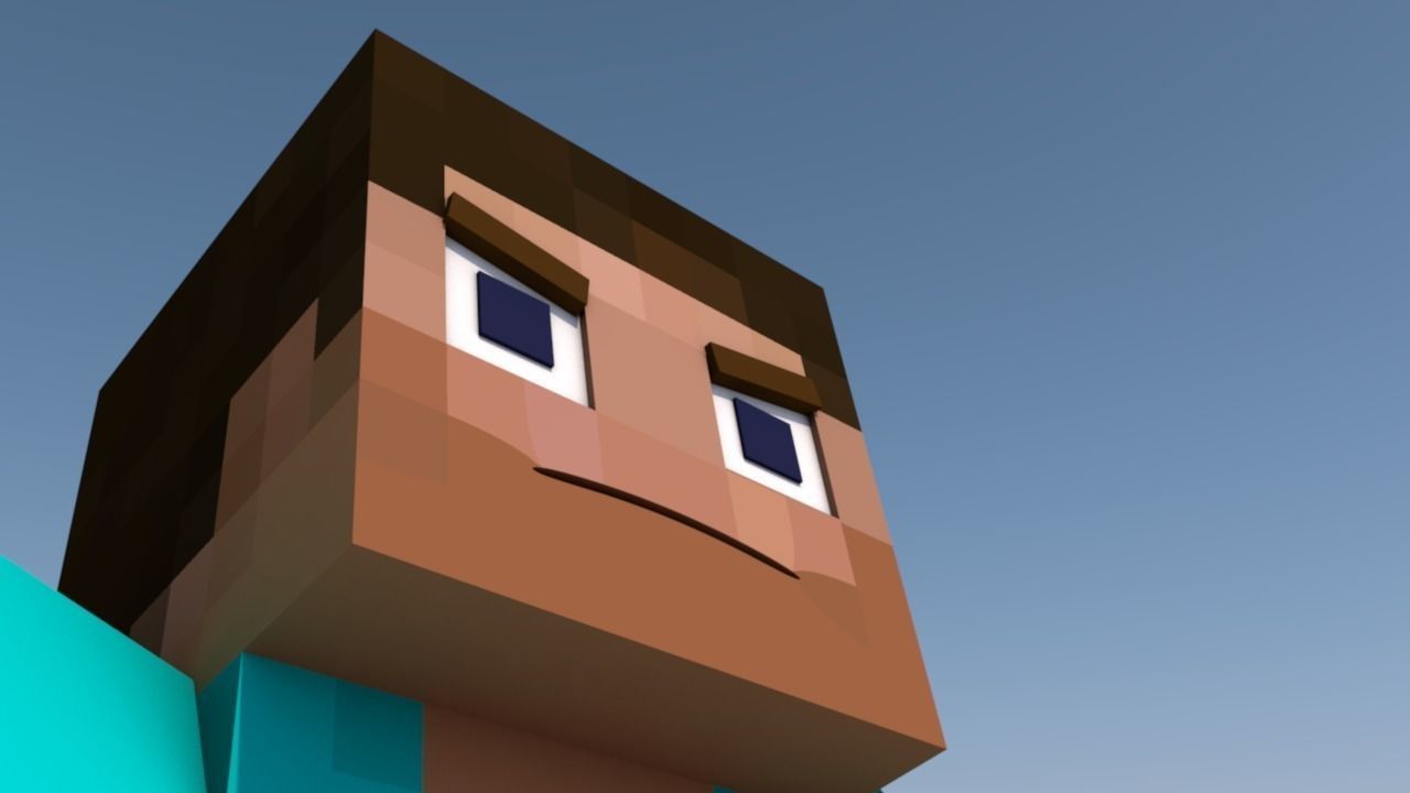 Minecraft Character - Steve Free 3D model_4