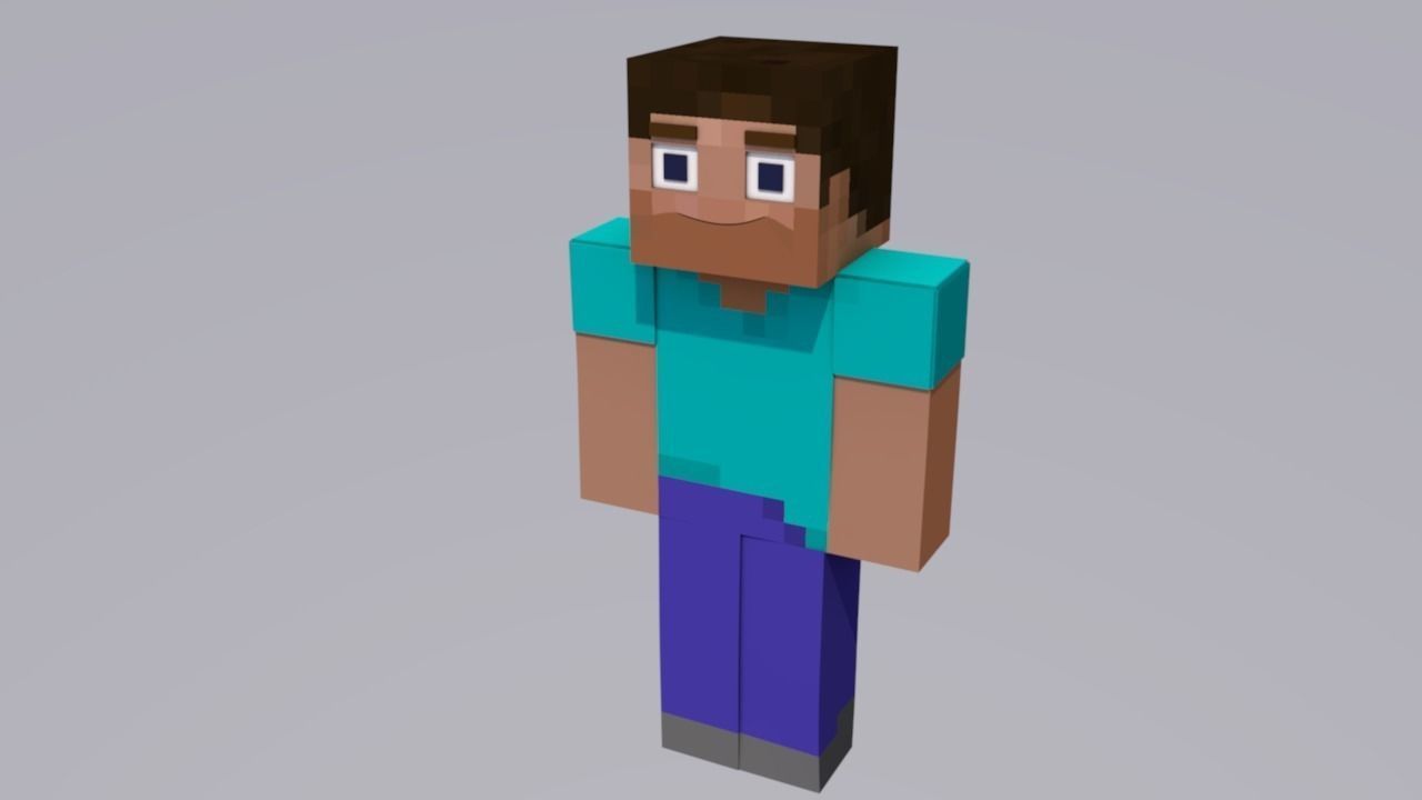 Minecraft Character - Steve Free 3D model_0