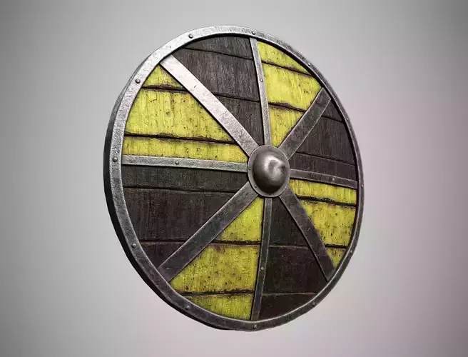 Wooden Viking Shield AAA Iron Medieval Painted Shield