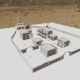MEXICAN low poly western cowboy village in kit Low-poly 3D model_5