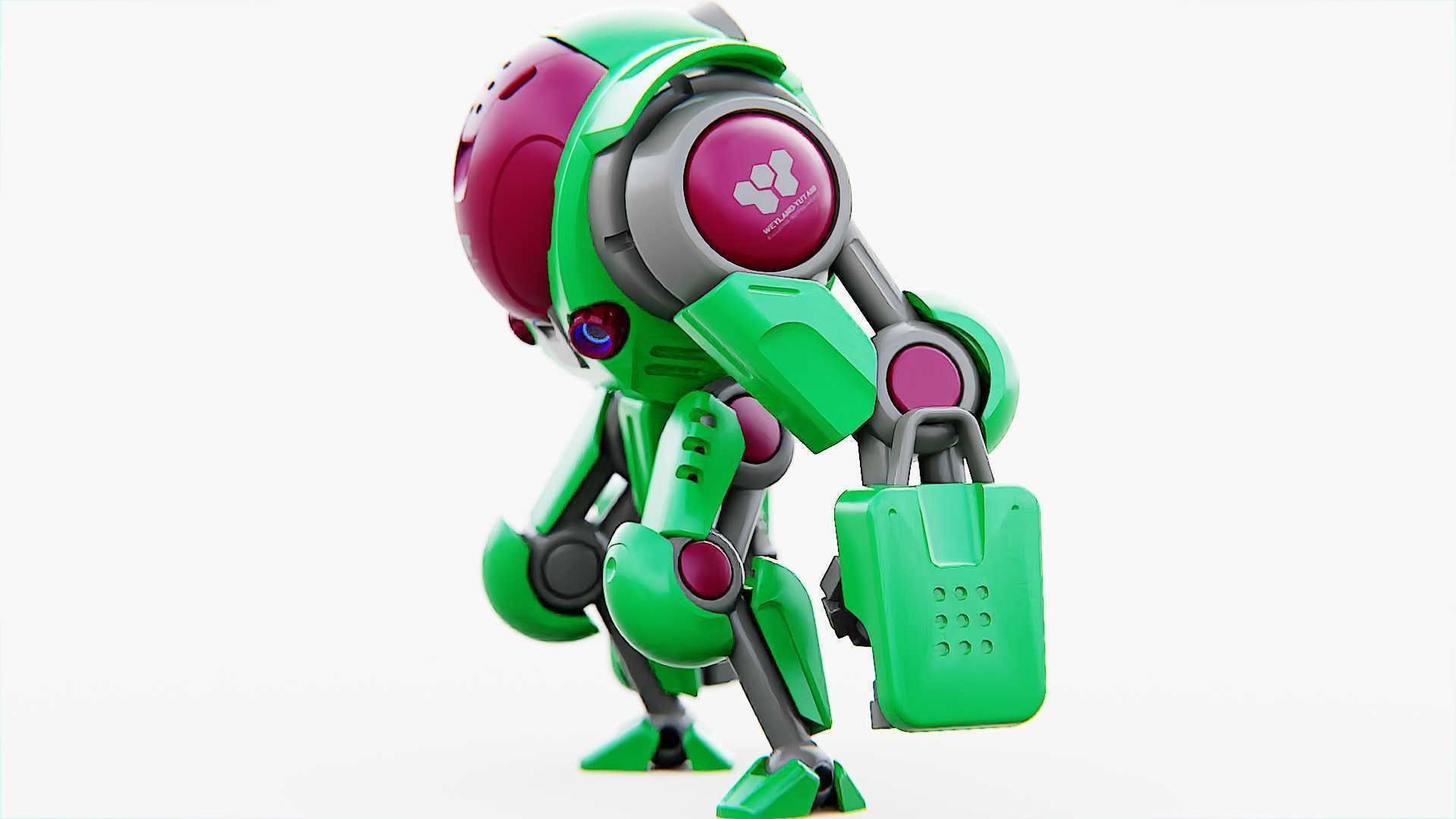 BATTLE DROID S-200   RIGGED 3D model_28