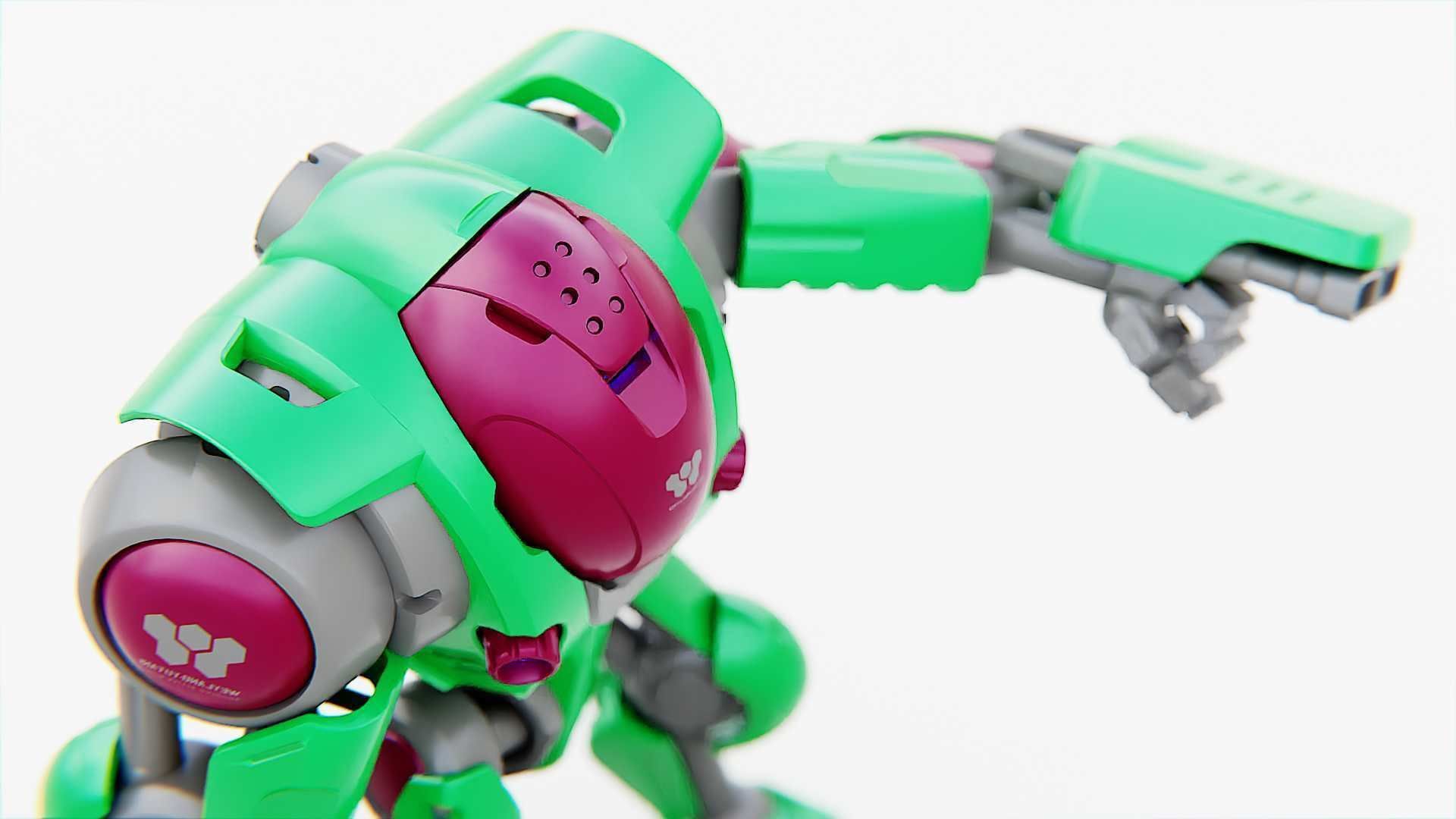 BATTLE DROID S-200   RIGGED 3D model_16