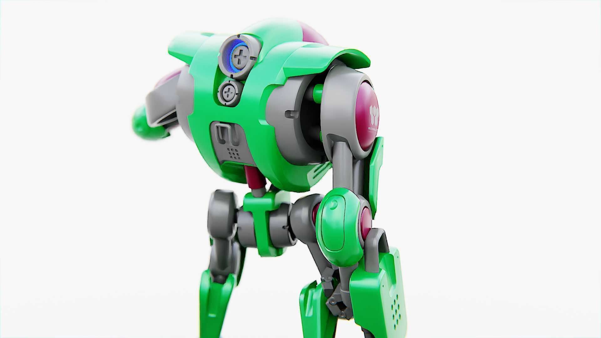 BATTLE DROID S-200   RIGGED 3D model_6