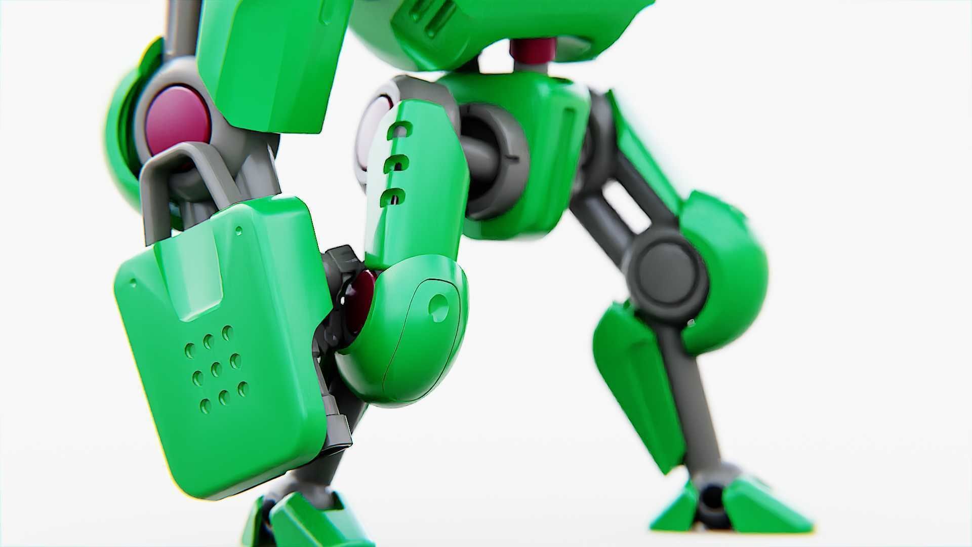 BATTLE DROID S-200   RIGGED 3D model_19