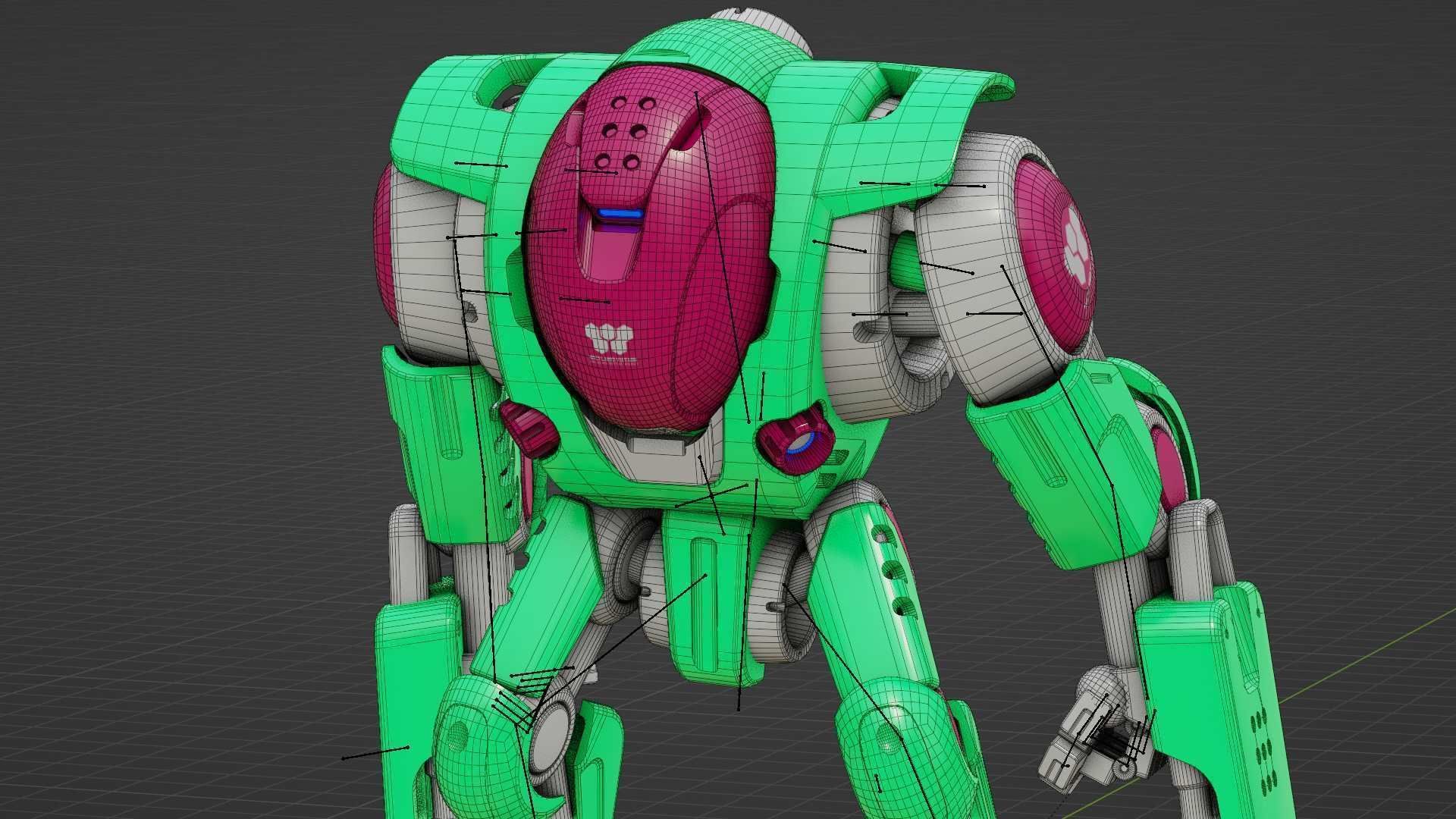 BATTLE DROID S-200   RIGGED 3D model_36