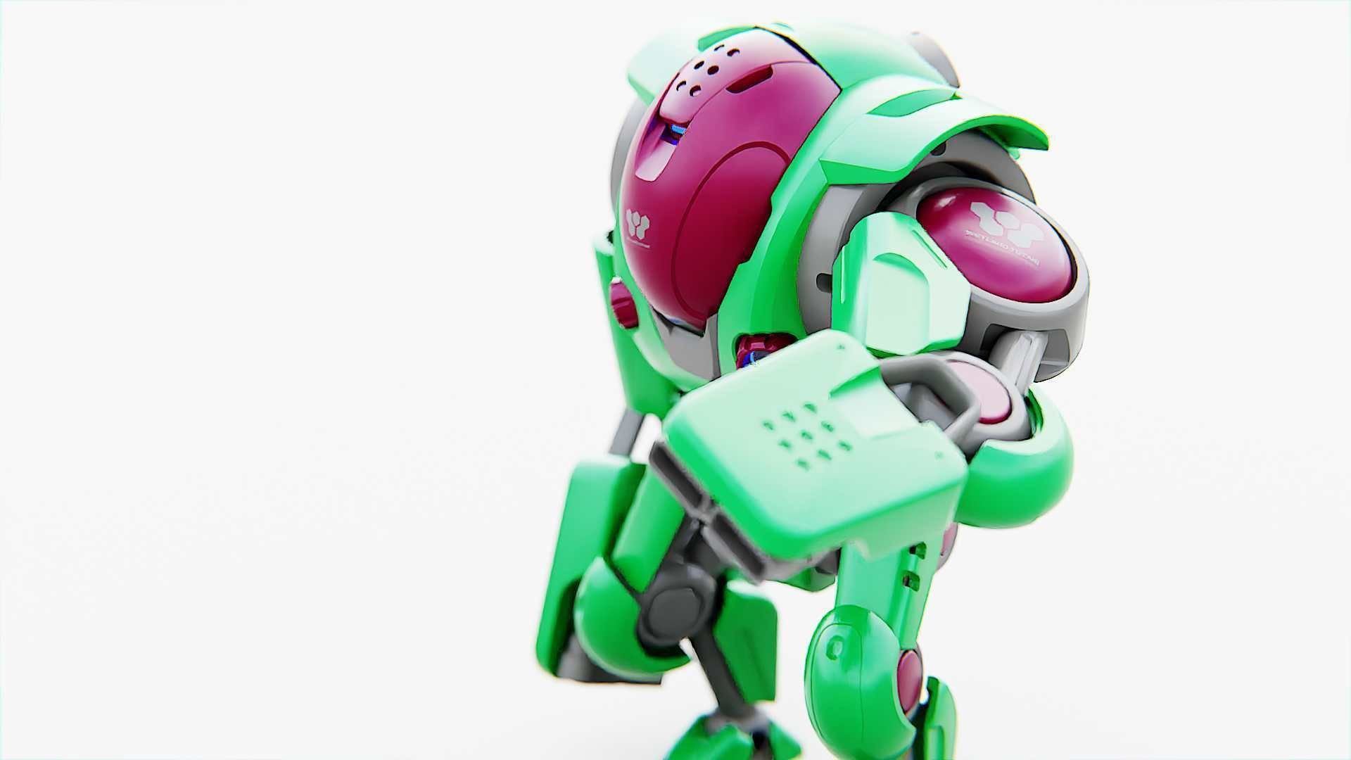 BATTLE DROID S-200   RIGGED 3D model_12