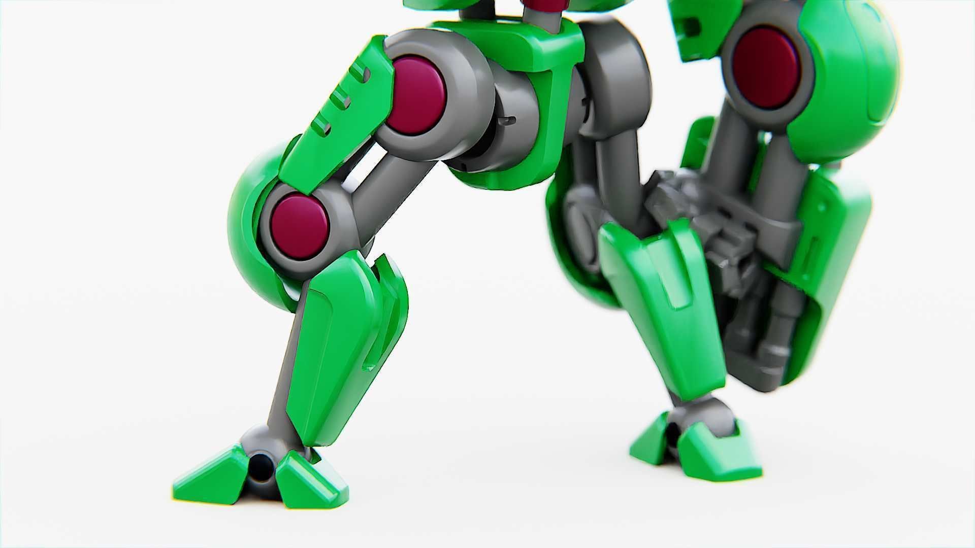 BATTLE DROID S-200   RIGGED 3D model_20