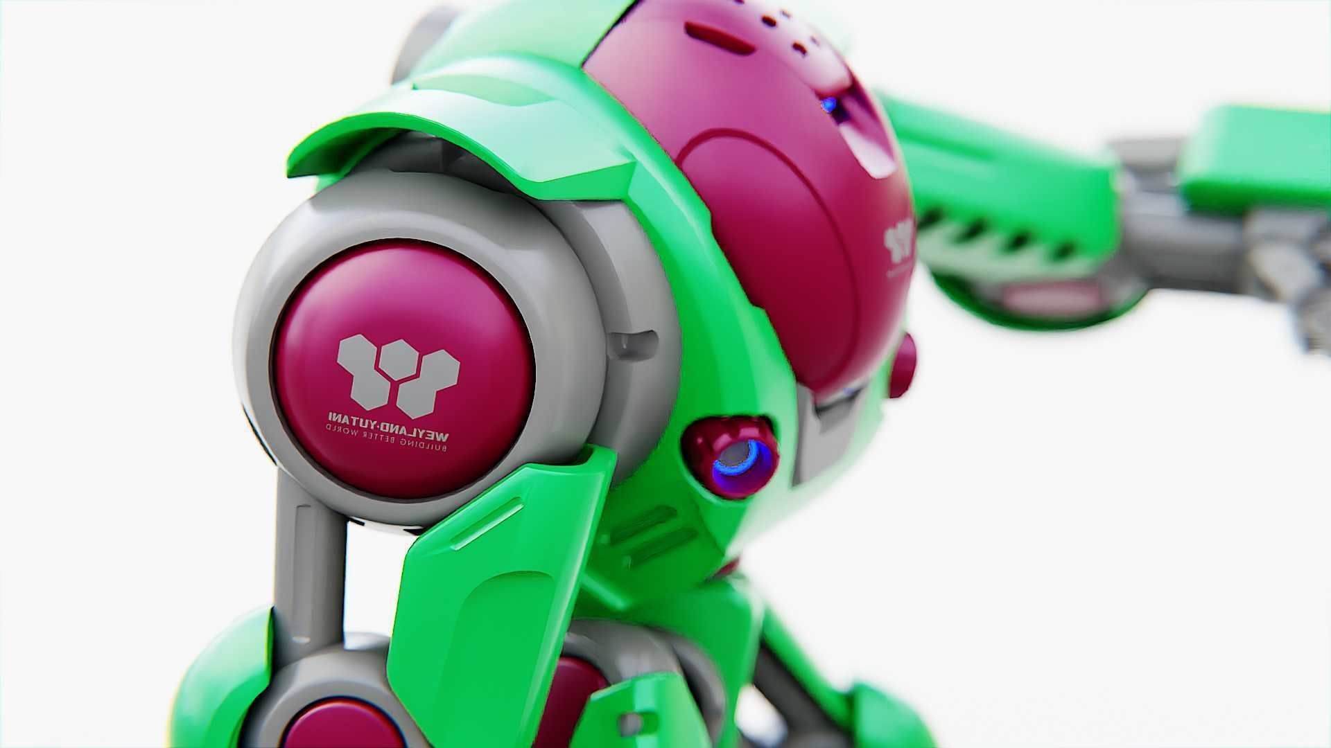 BATTLE DROID S-200   RIGGED 3D model_18