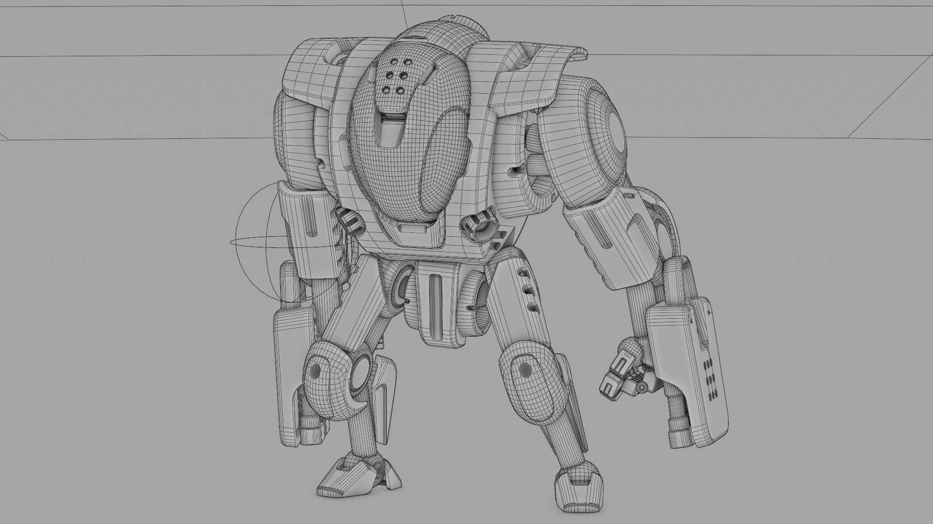 BATTLE DROID S-200   RIGGED 3D model_37