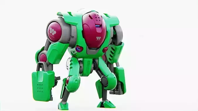 BATTLE DROID S-200   RIGGED 3D model