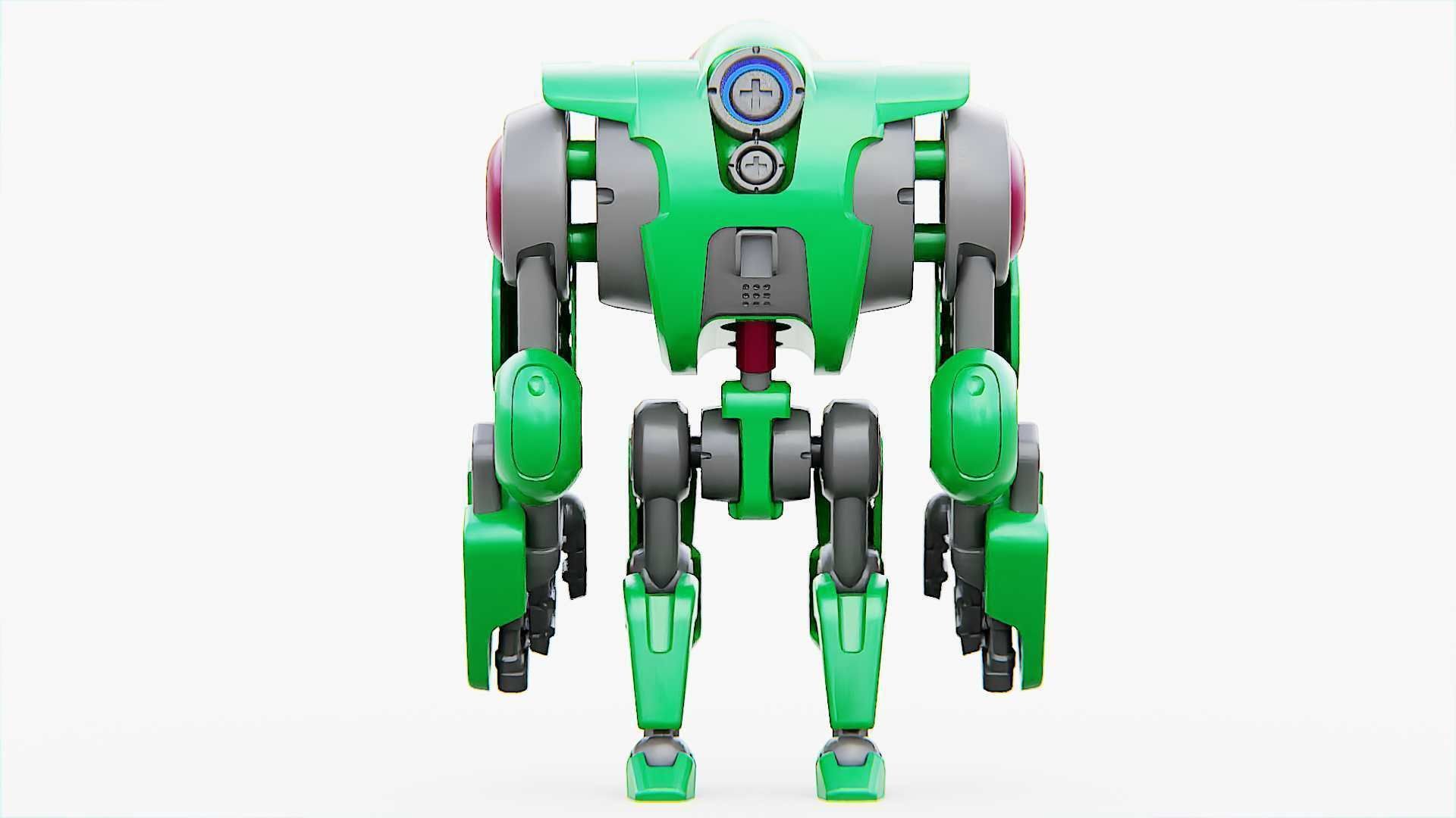 BATTLE DROID S-200   RIGGED 3D model_22