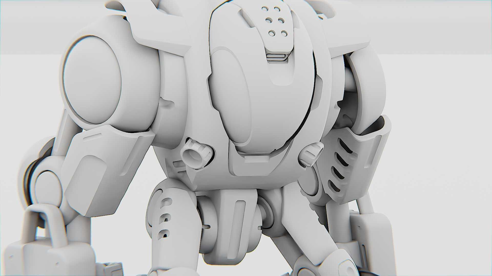 BATTLE DROID S-200   RIGGED 3D model_31