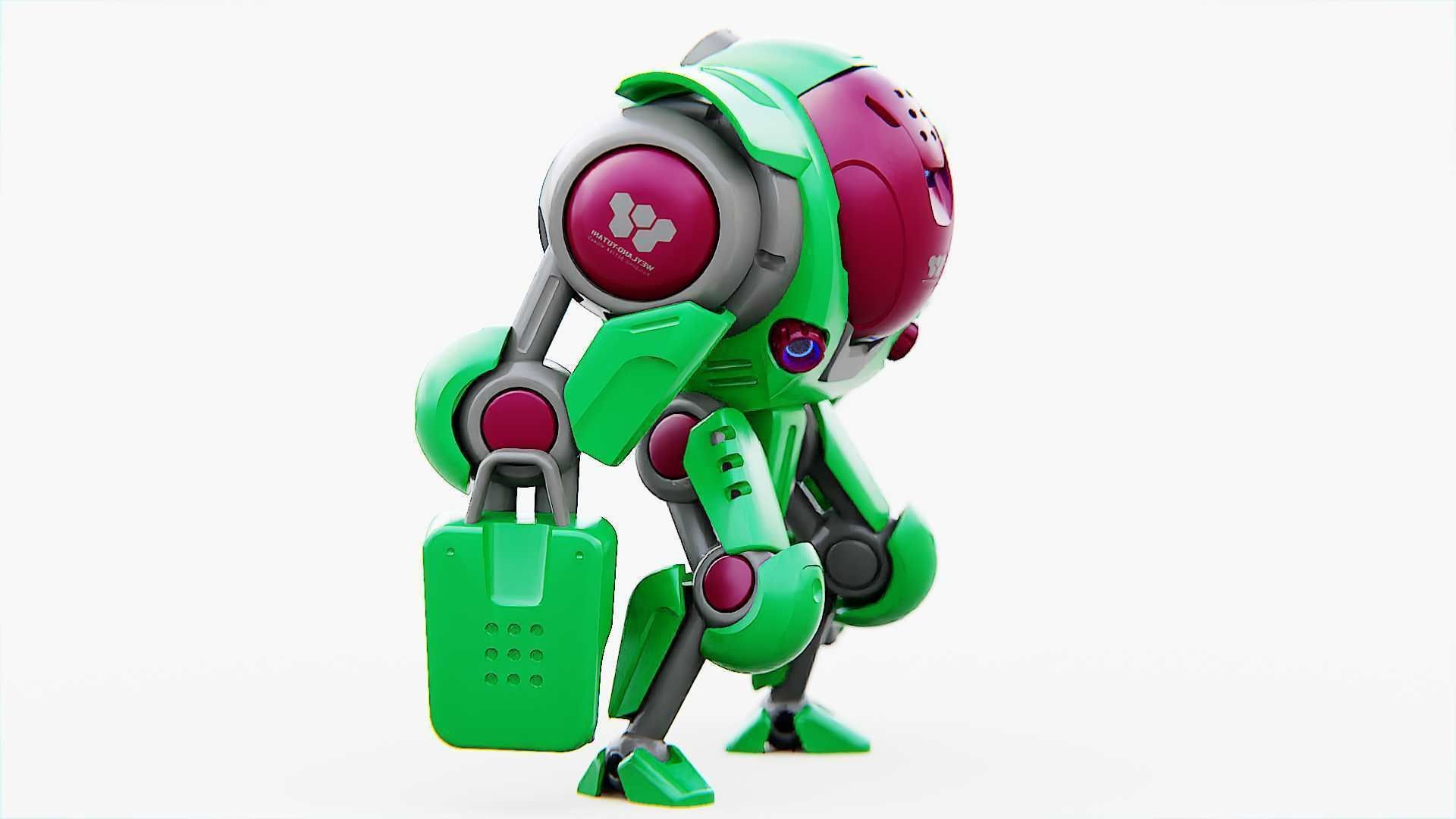 BATTLE DROID S-200   RIGGED 3D model_29