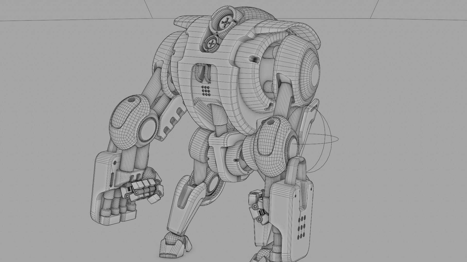 BATTLE DROID S-200   RIGGED 3D model_38