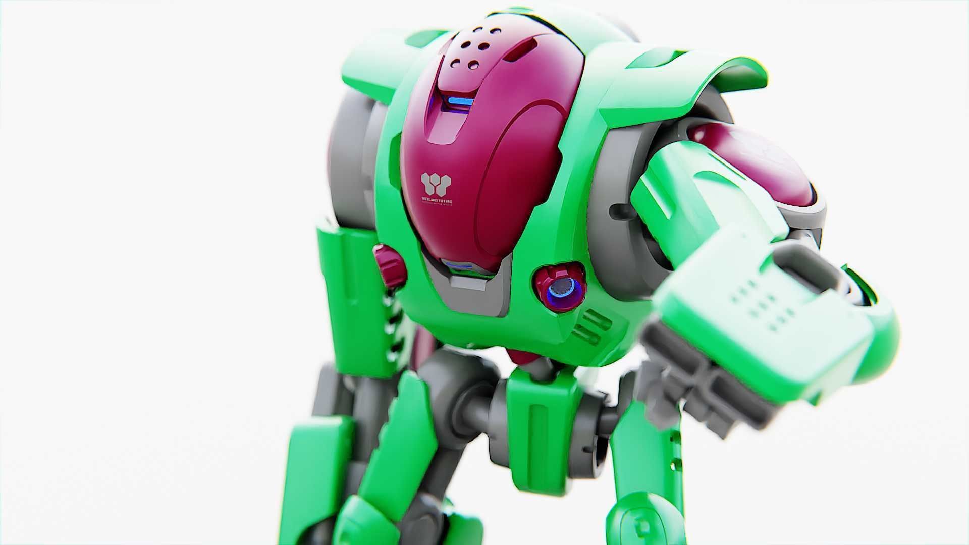 BATTLE DROID S-200   RIGGED 3D model_13