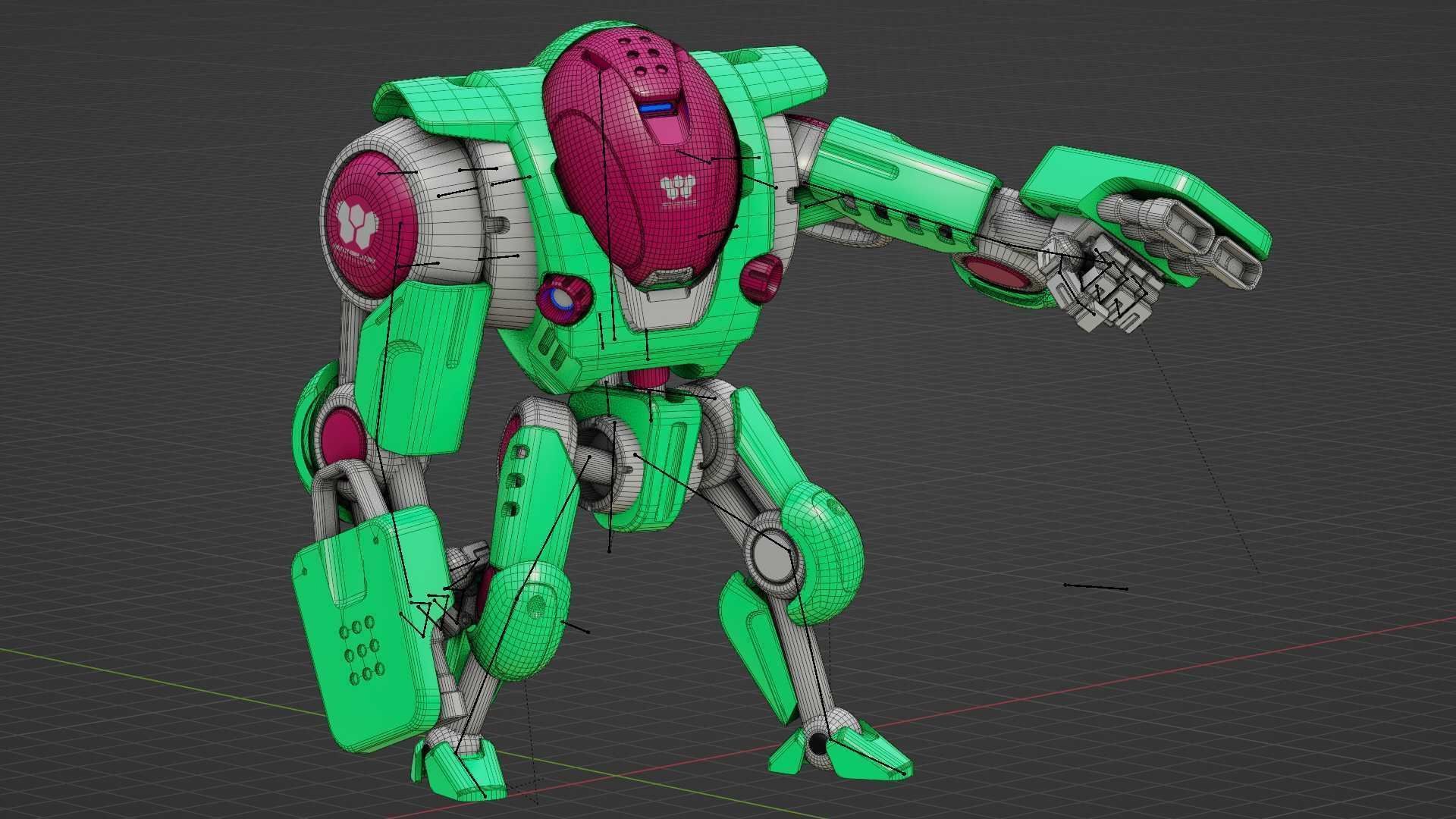 BATTLE DROID S-200   RIGGED 3D model_35
