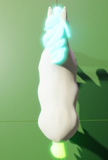 White friesian horse 3D model_5