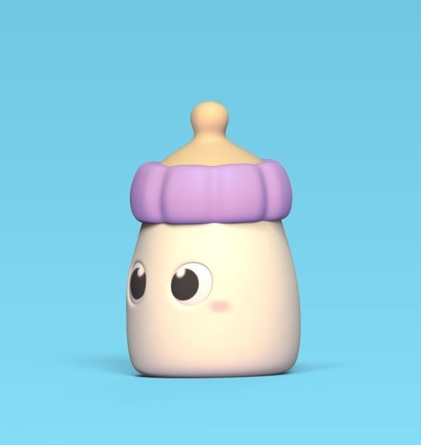 Baby Bottle 3D print model_2