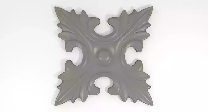 Rosasse or rosette ornement HD Model for CNC or Printer RefR105 3D print model