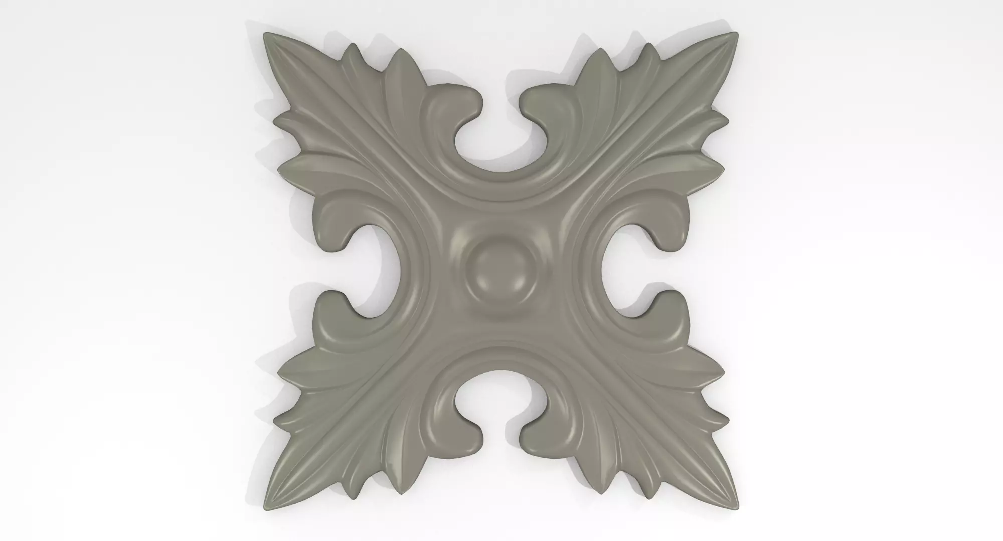 Rosasse or rosette ornement HD Model for CNC or Printer RefR105 3D print model_0