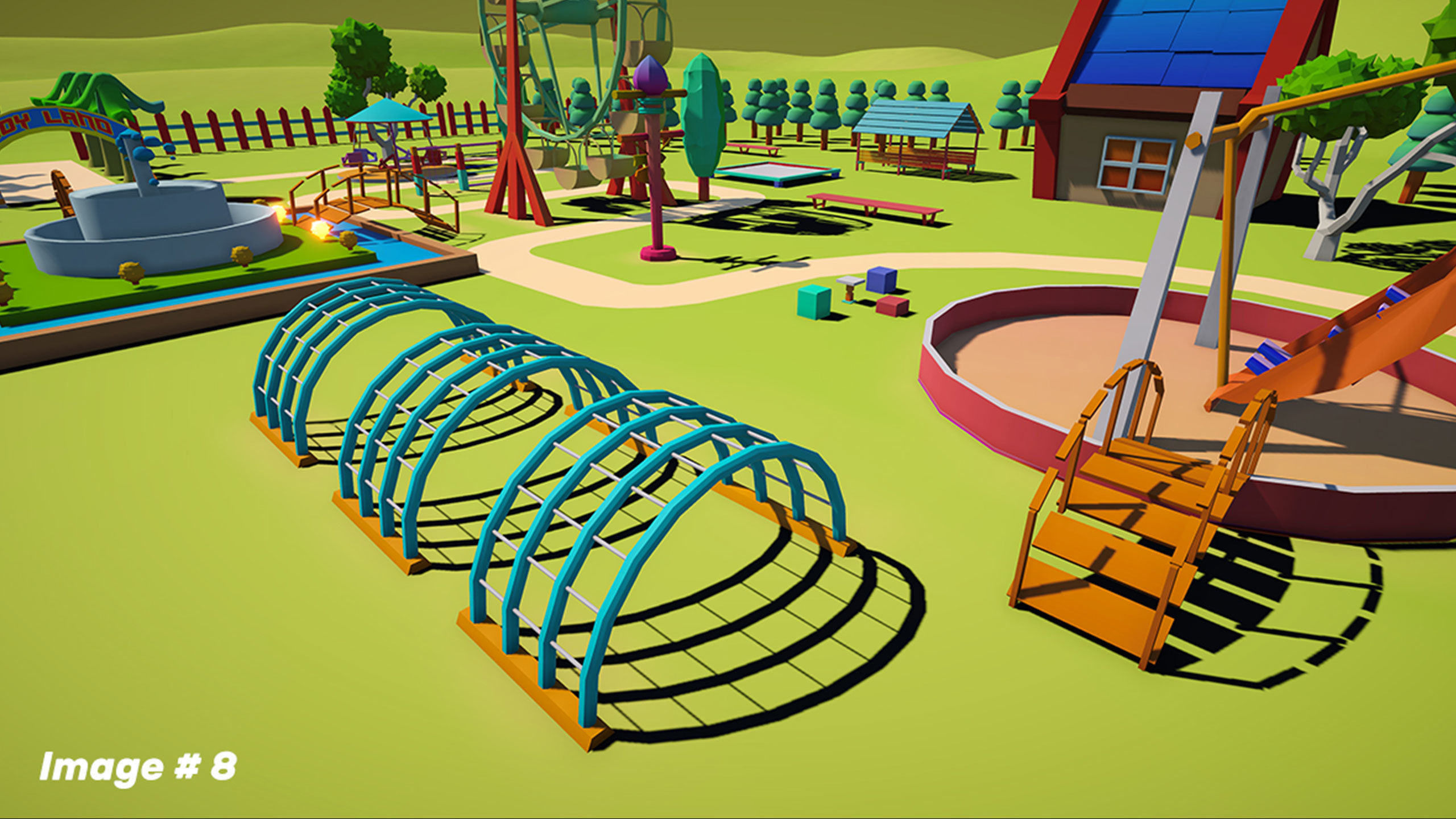 Amusement Park Environment Pack 3D model_8