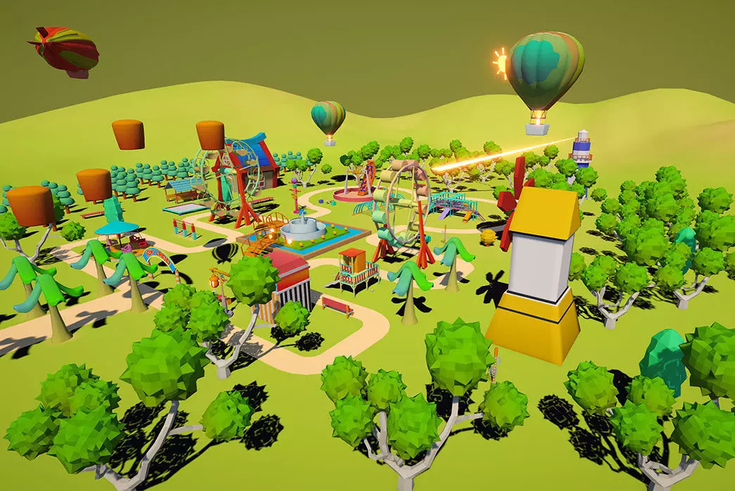 Amusement Park Environment Pack 3D model_0