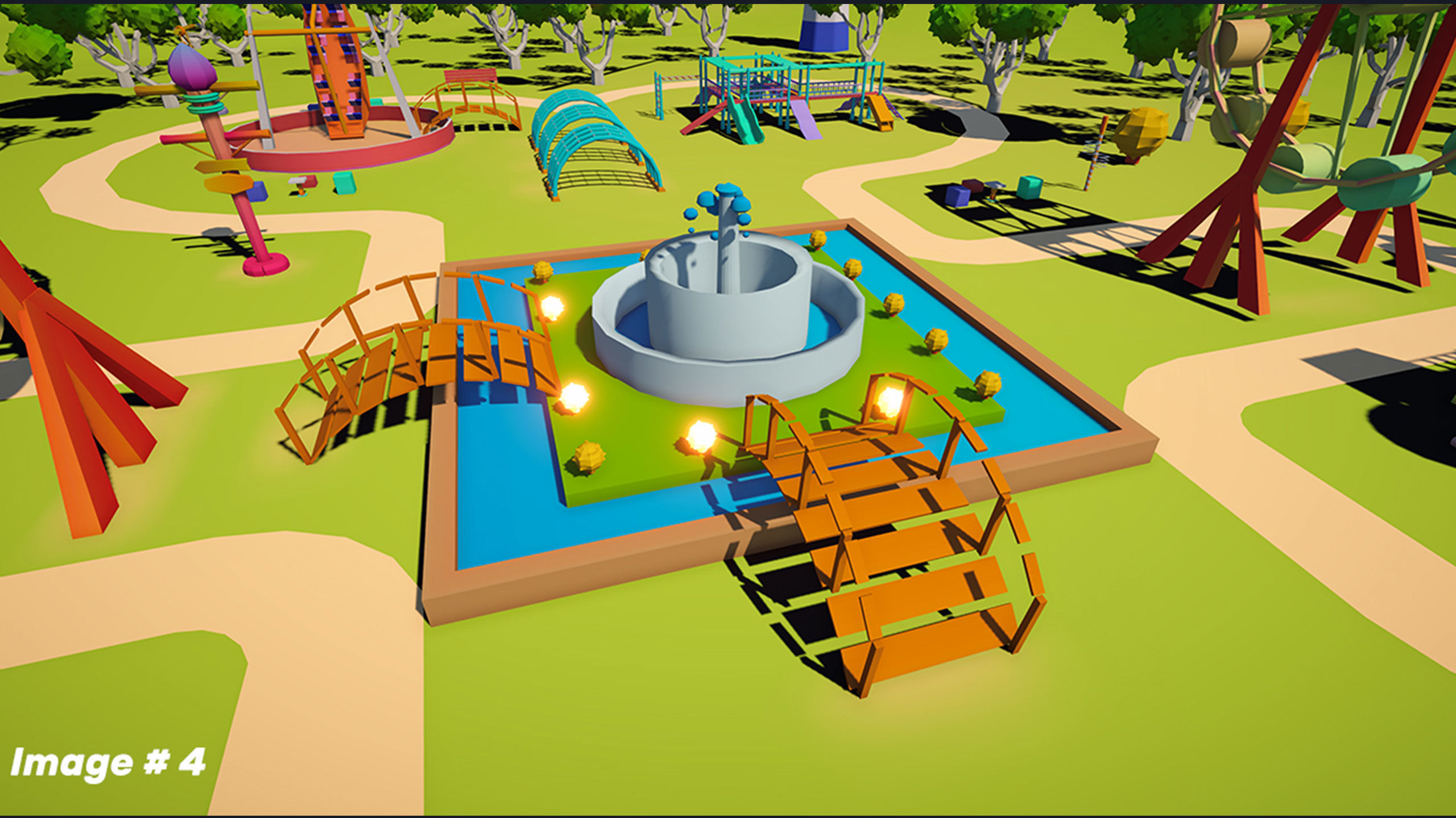 Amusement Park Environment Pack 3D model_4
