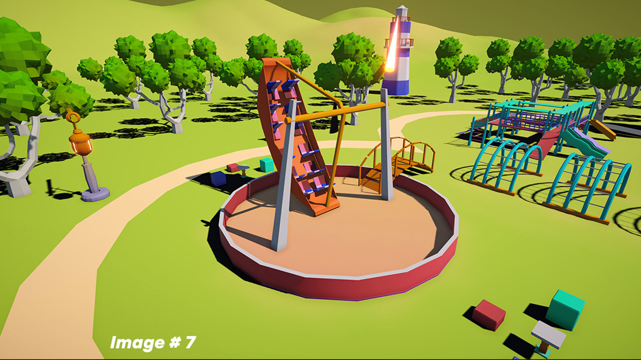 Amusement Park Environment Pack 3D model_7