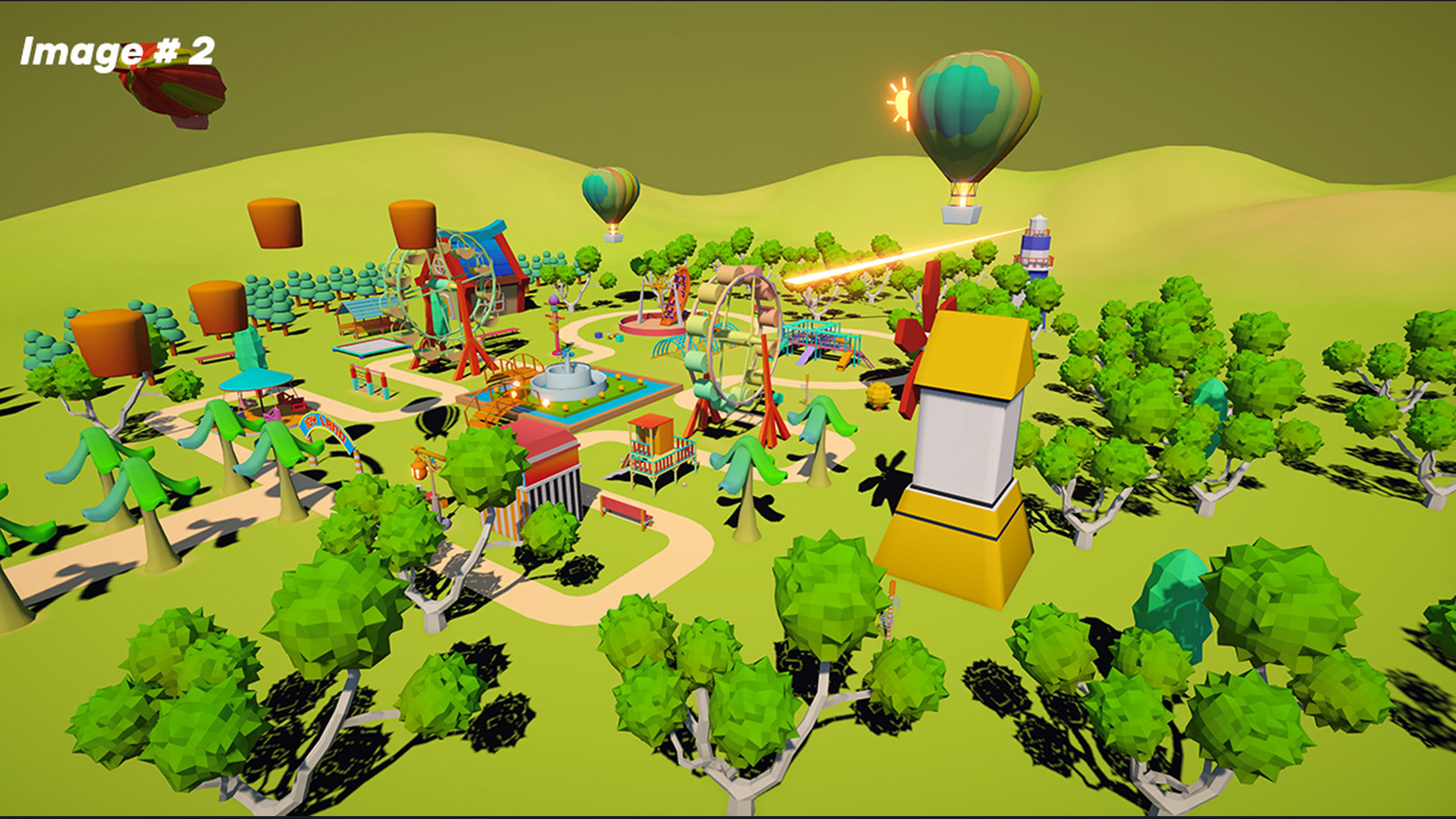 Amusement Park Environment Pack 3D model_2