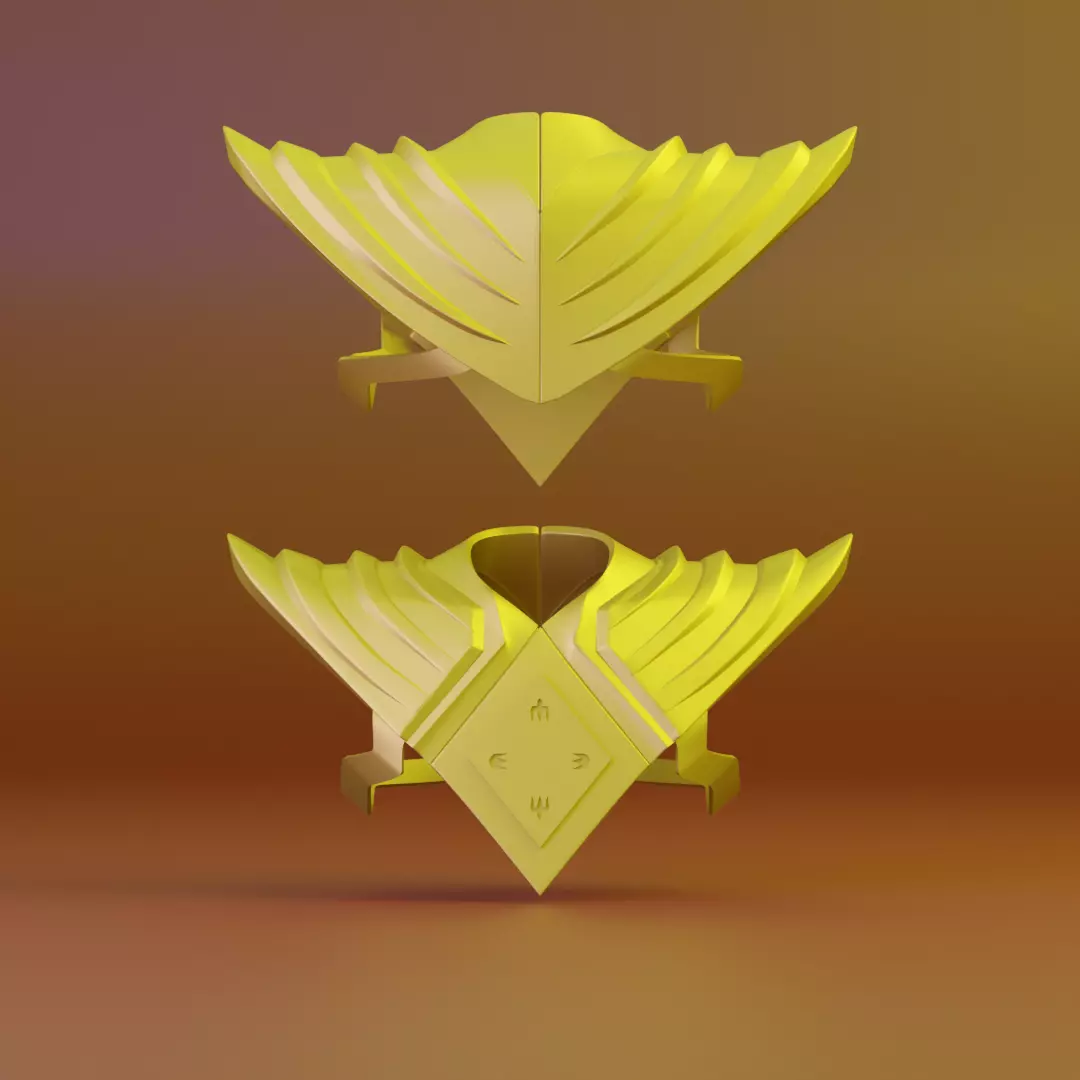 Mighty morphin power rangers inspired armour for 3d printing 3D print model_0