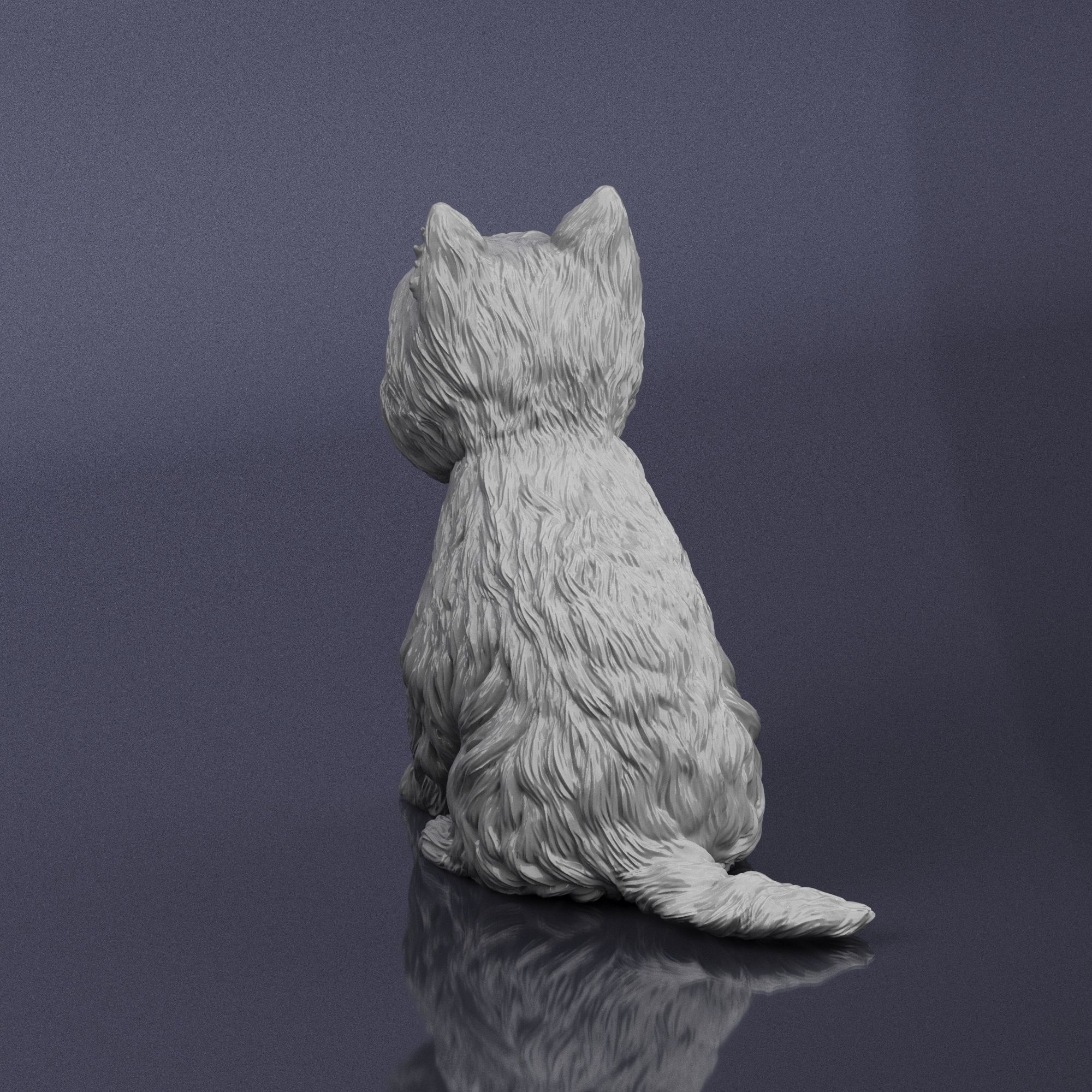 S00006 Dog Yorkshire Terrier 3D print model_4