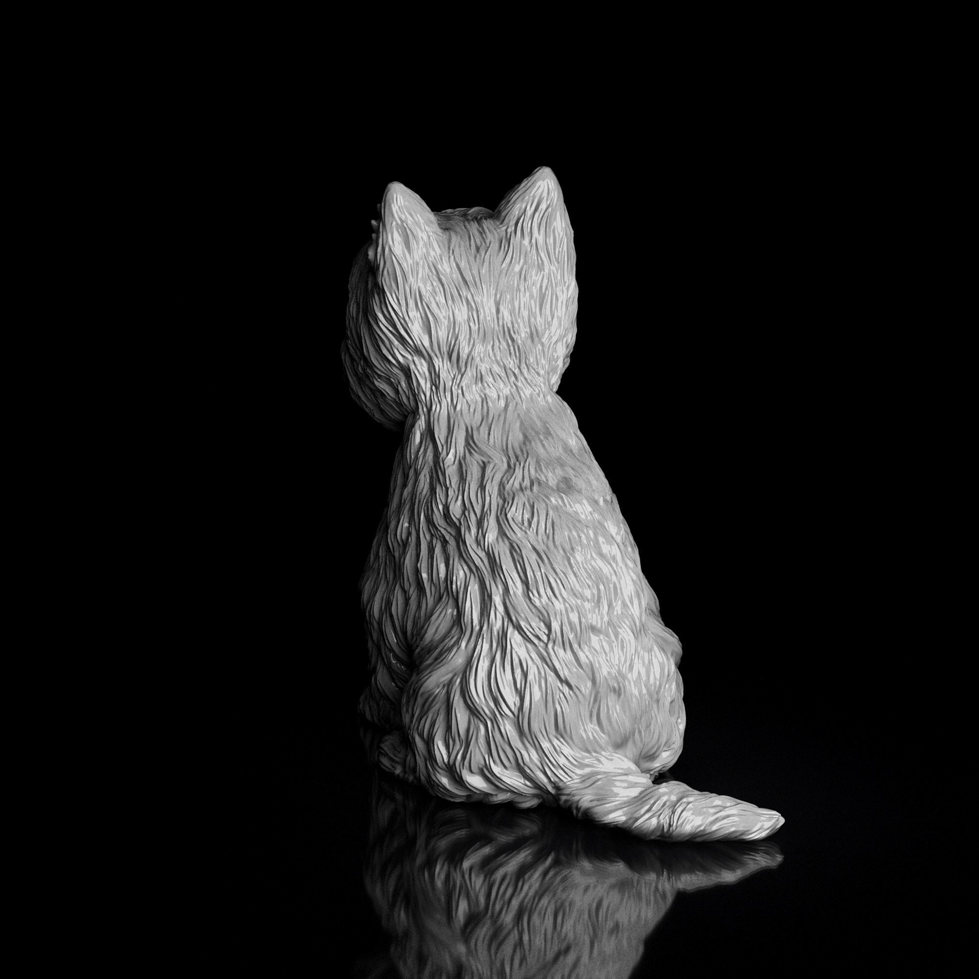 S00006 Dog Yorkshire Terrier 3D print model_6