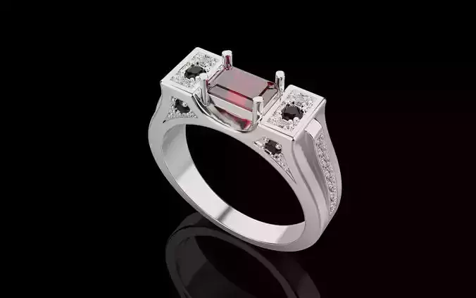 Men Rings 0034 3D print model