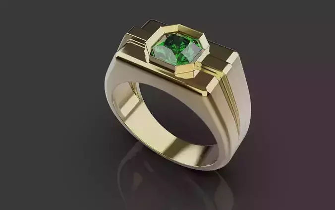 Men Rings 001 3D print model