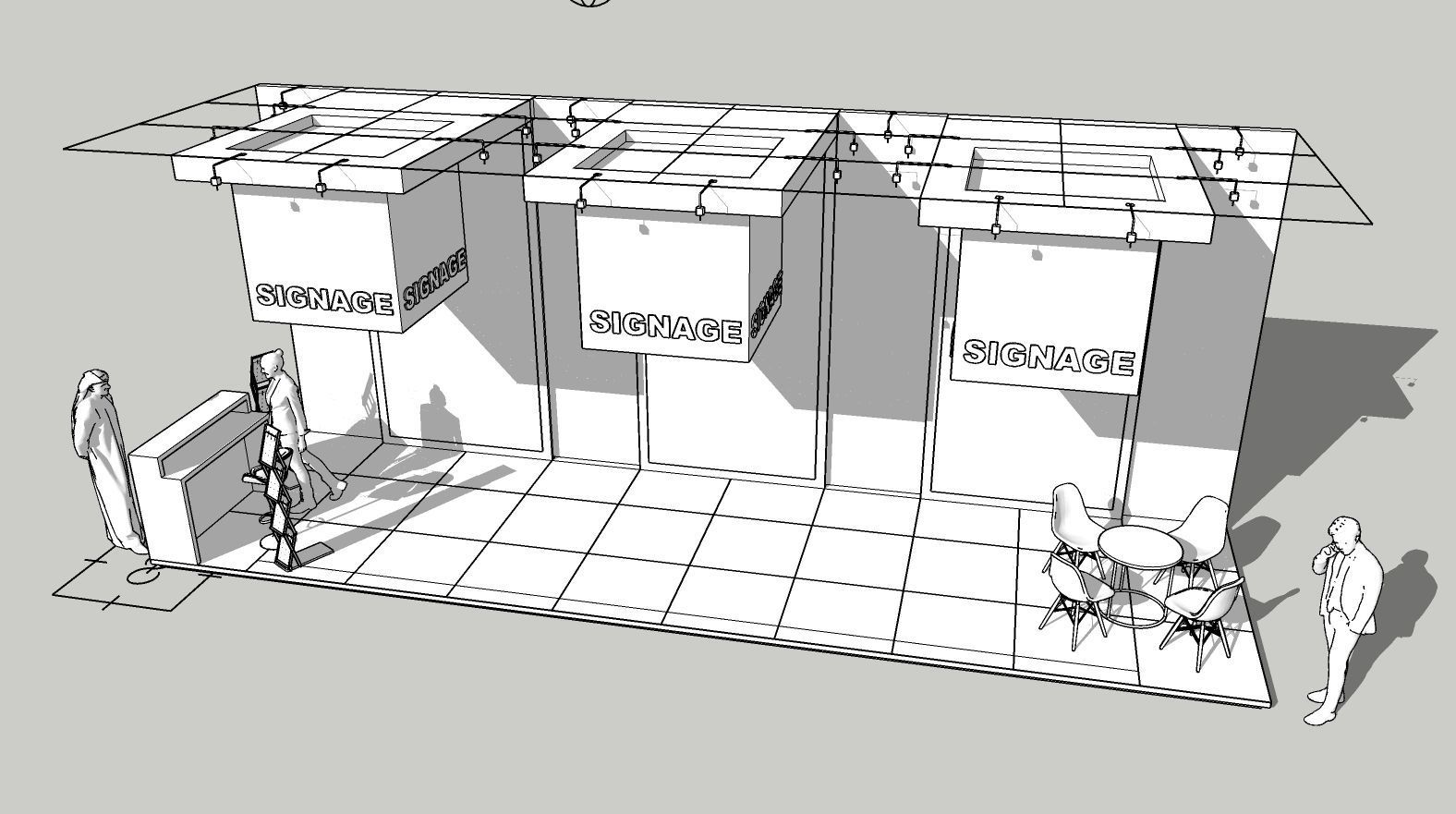 Ready Exhibition Booth Design Setup 3D model_7