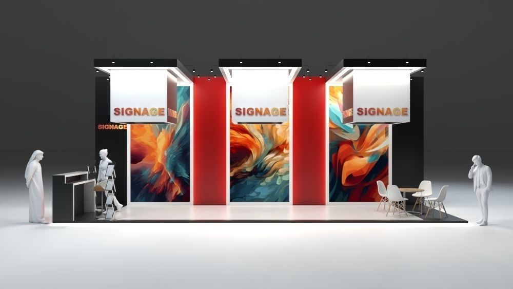 Ready Exhibition Booth Design Setup 3D model_4