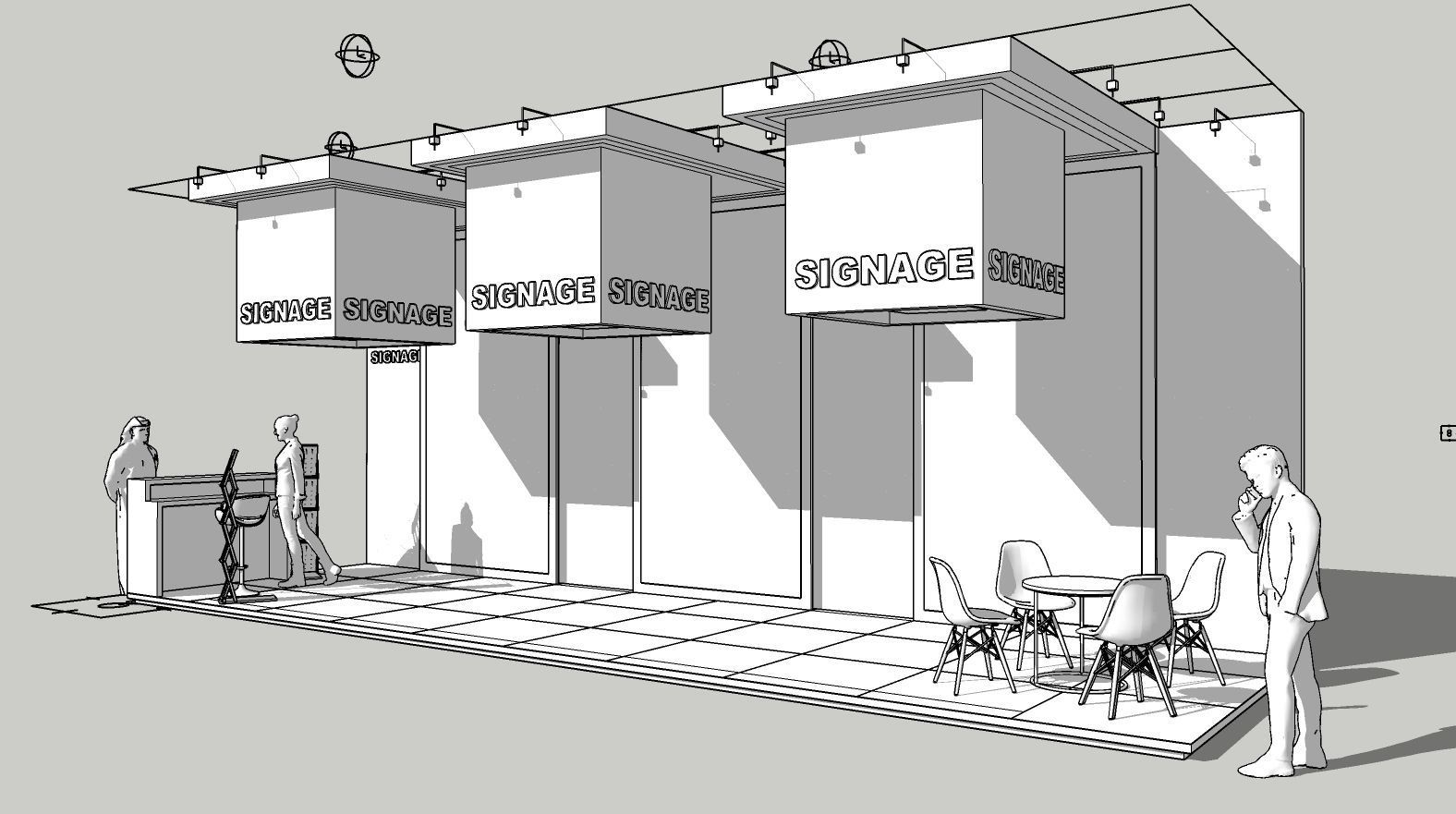 Ready Exhibition Booth Design Setup 3D model_3