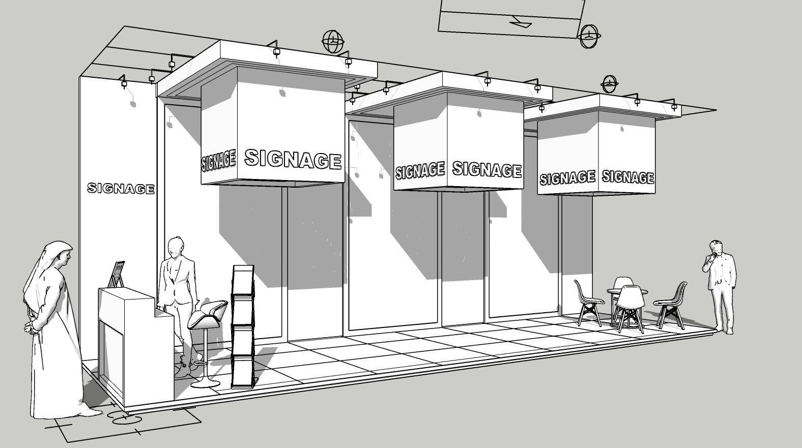 Ready Exhibition Booth Design Setup 3D model_1