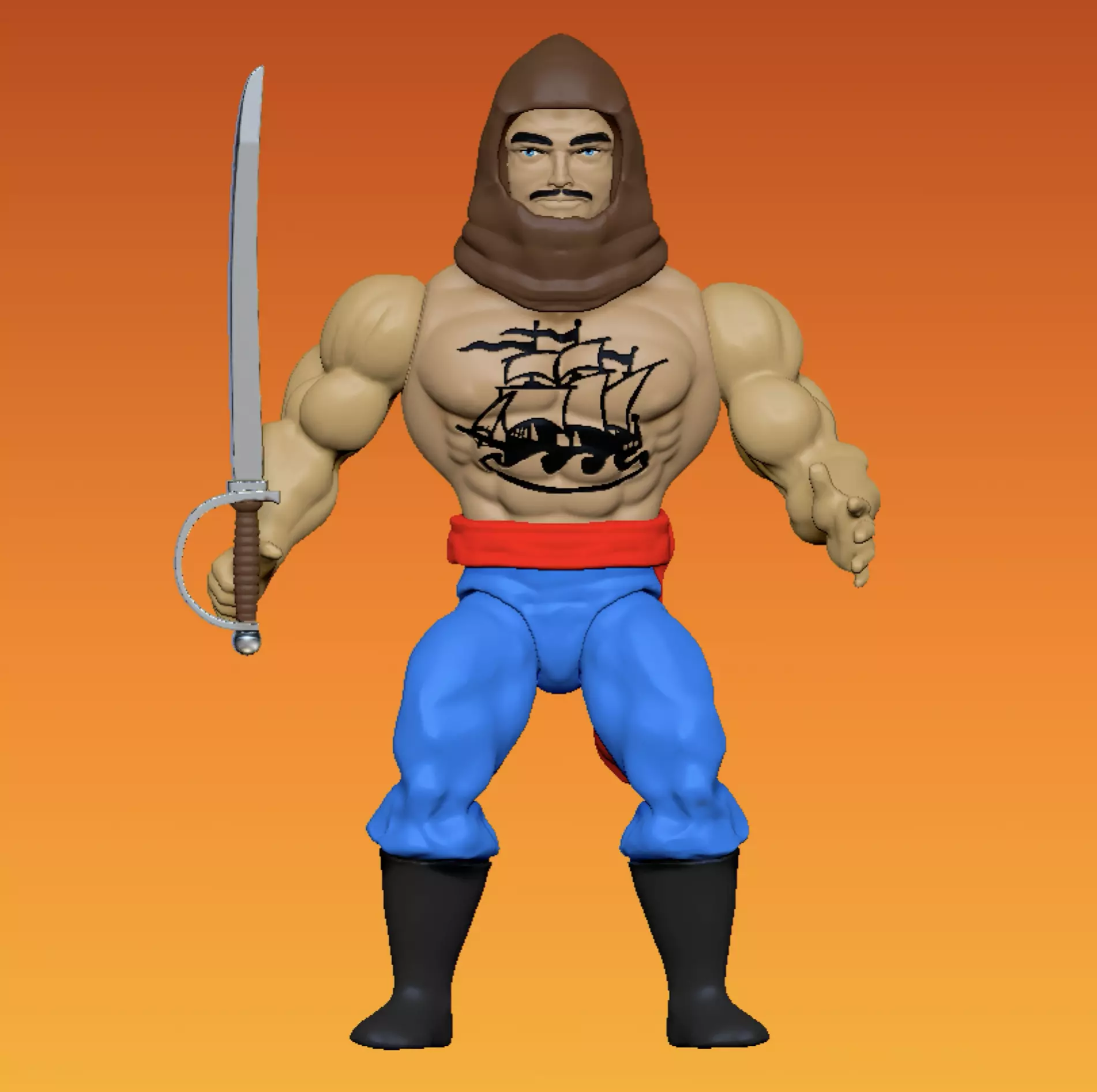 Captain Drake 3D print model_0