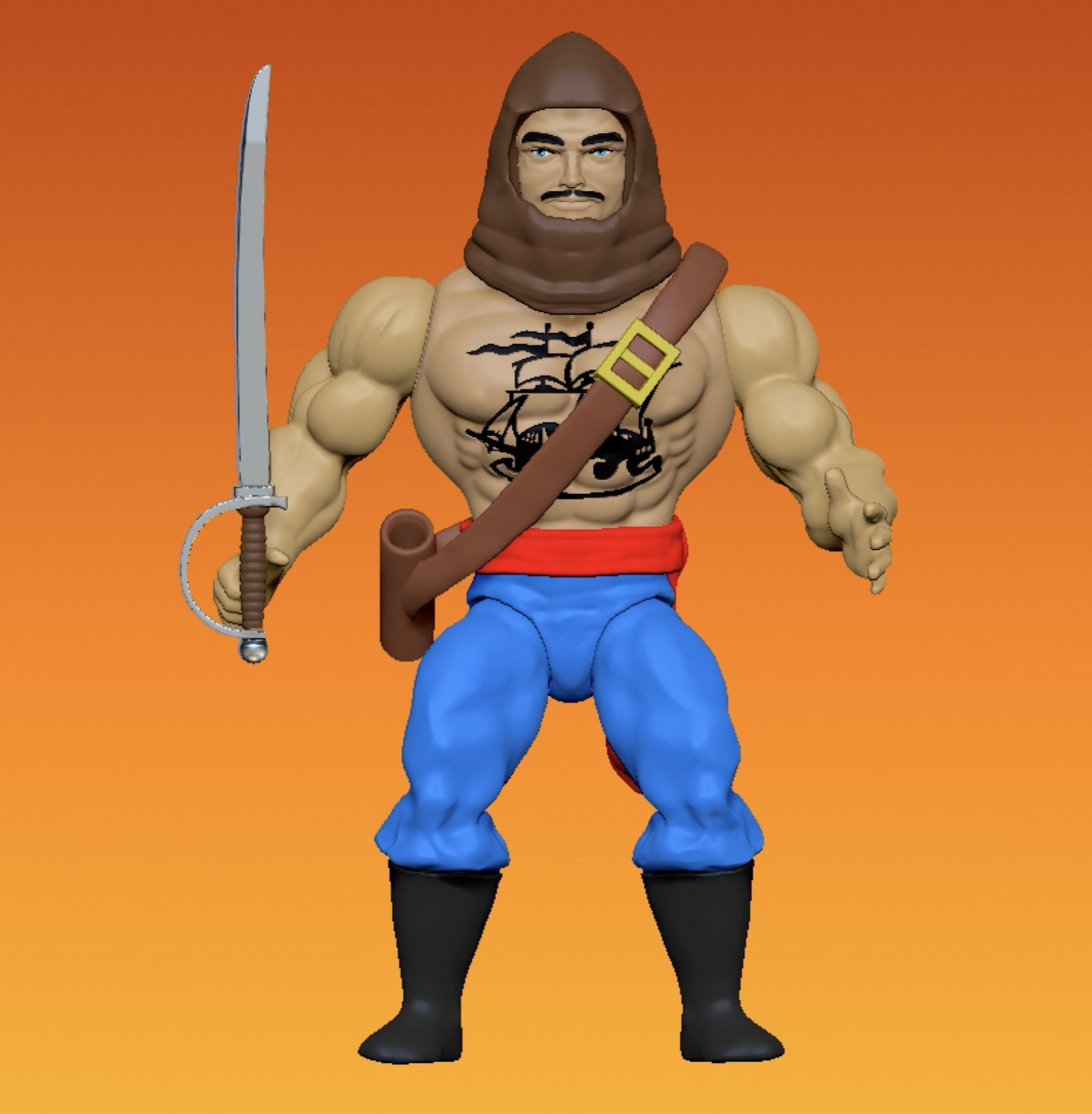 Captain Drake 3D print model_2